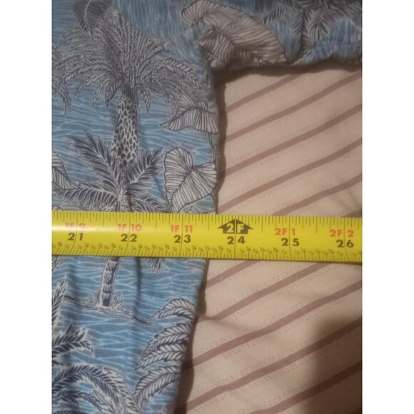 Tori Richard Shirt Men XL Blue Floral Hawaiian Print Button Up Casual Vacation - Picture 12 of 13